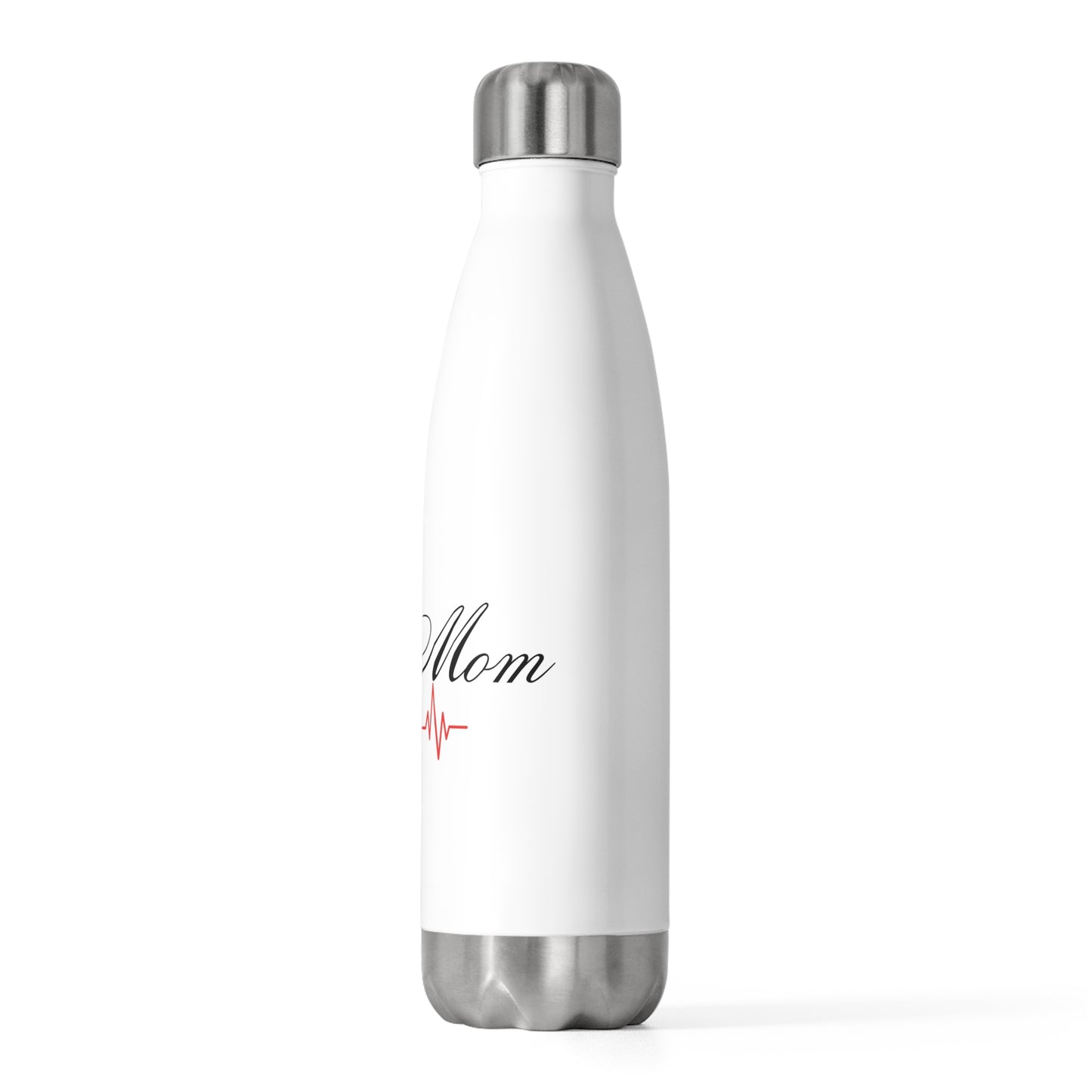 Boxer Mom Heartbeat with Paw- 20oz Insulated Bottle