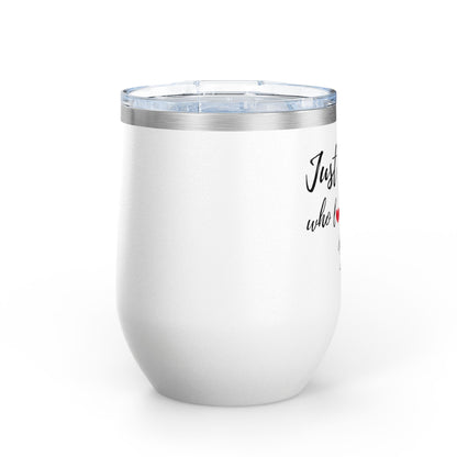 Just A Girl Who Loves Boxers - Boxer Dog Wine Tumbler
