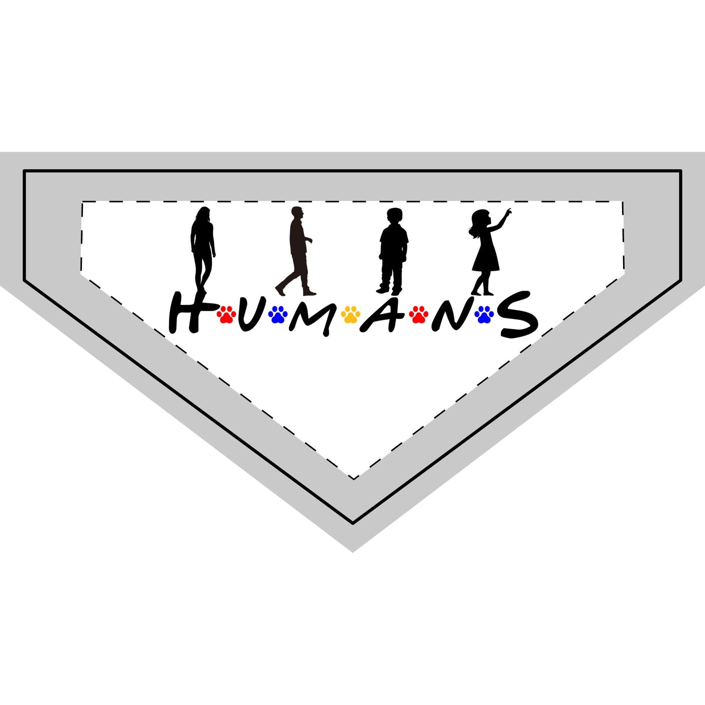 H.U.M.A.N.S. (Friends Style) - Boxer Dog Pet Bandana