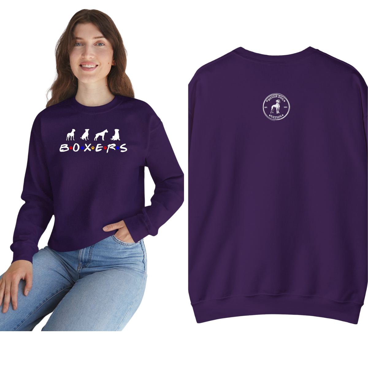 Boxers Are My People – Friends Style- Boxer Crewneck Sweatshirt