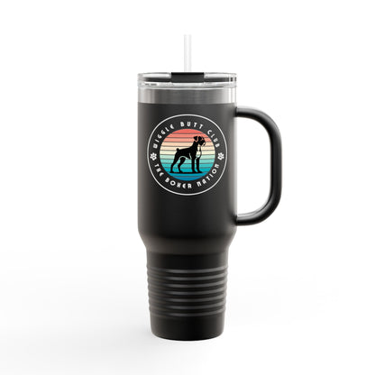 Wiggle Butt Club - Boxer Dog Insulated Travel Tumbler, 40oz
