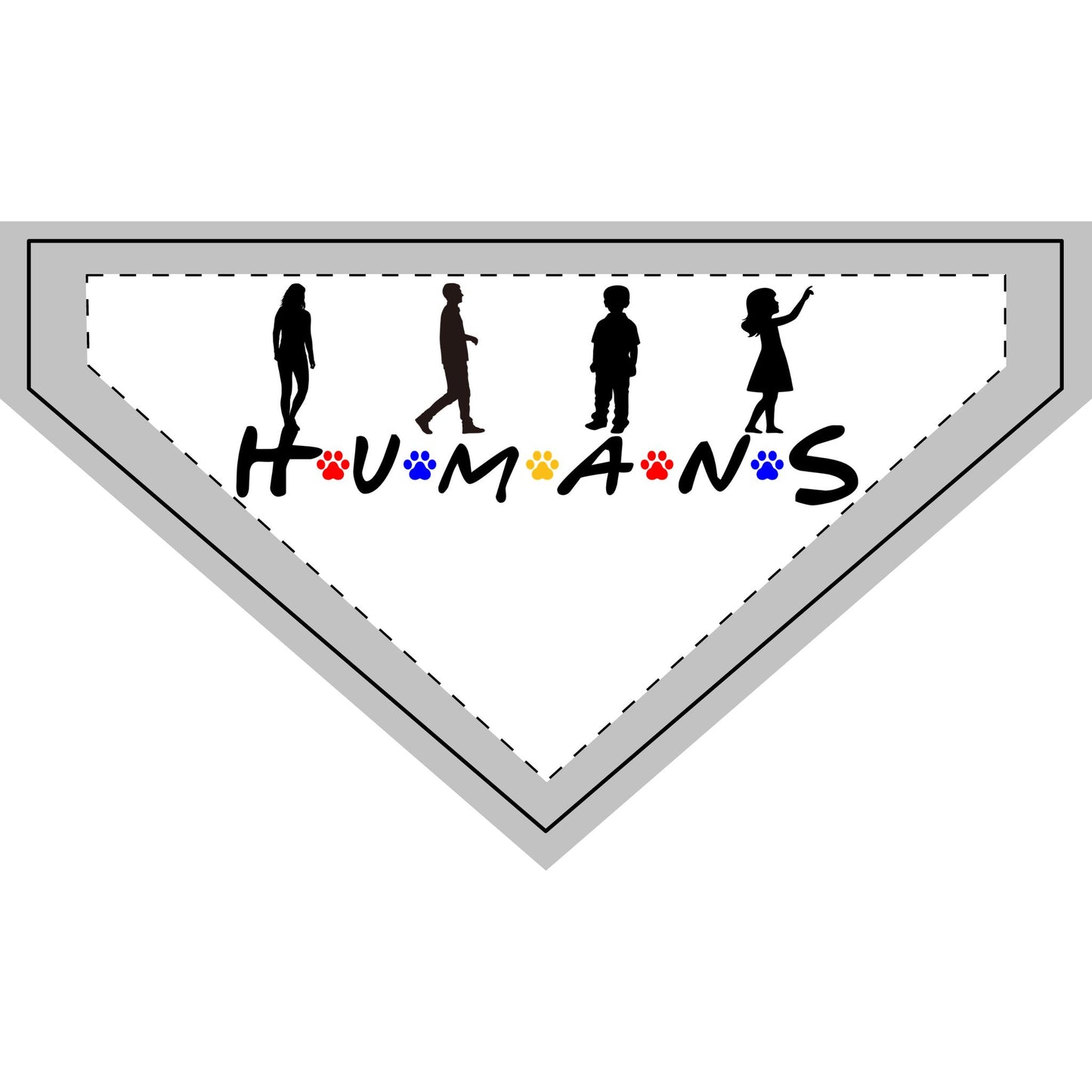 H.U.M.A.N.S. (Friends Style) - Boxer Dog Pet Bandana