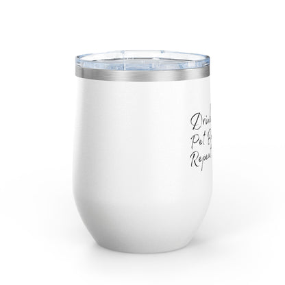 Drink Wine Pet Boxer Repeat - Boxer Dog Wine Tumbler