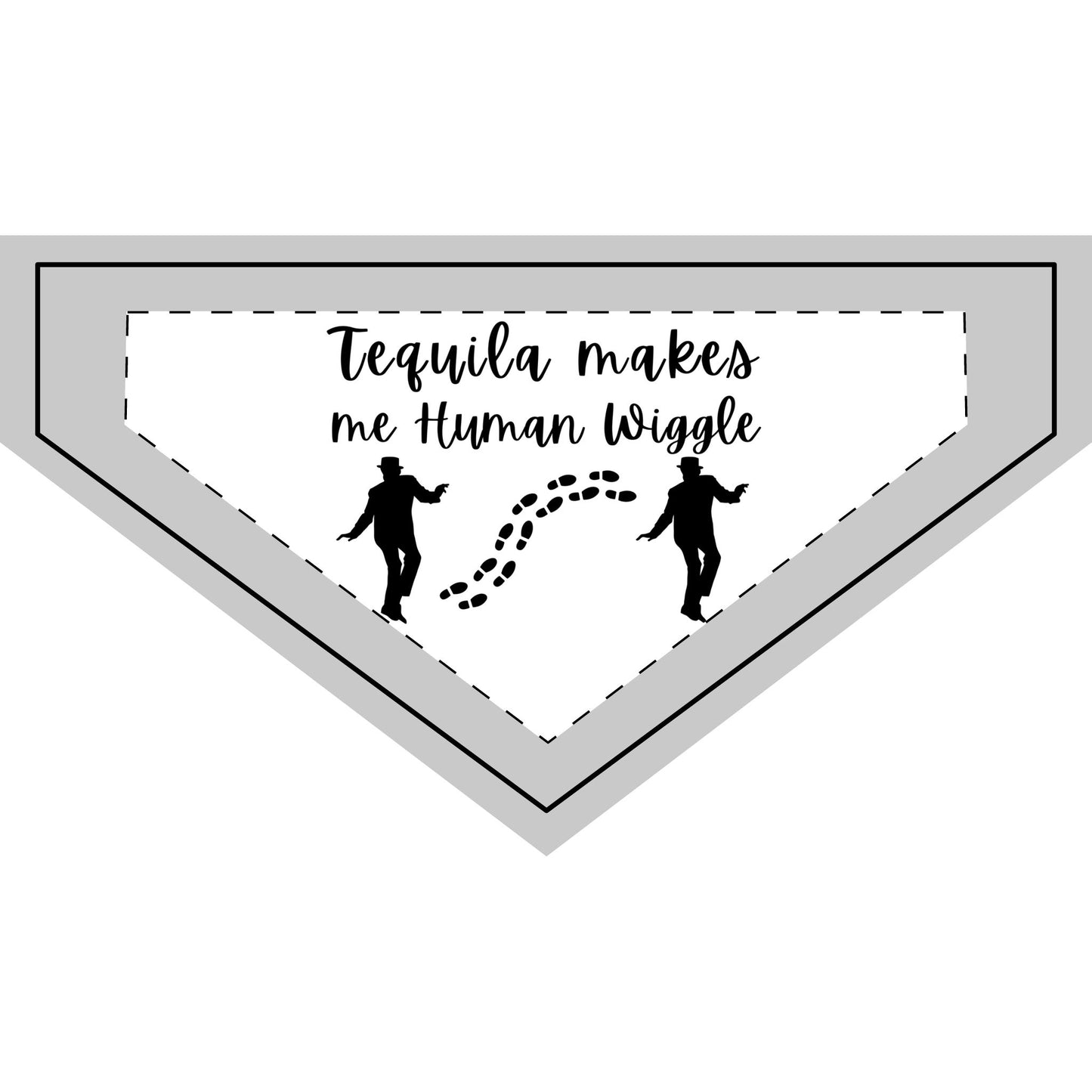Tequila Makes Me Human Wiggle - Boxer Dog Pet Bandana