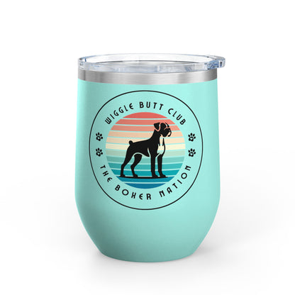 Wiggle Butt Club - Boxer Dog Wine Tumbler