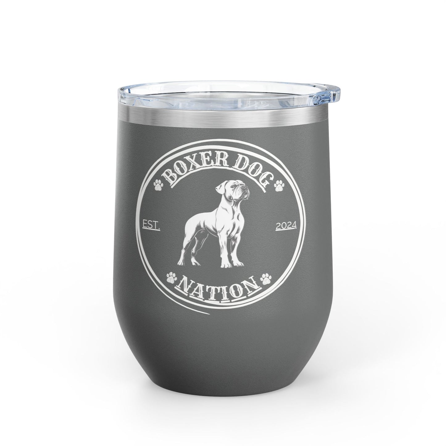 Boxer Nation Logo - Boxer Dog Wine Tumbler