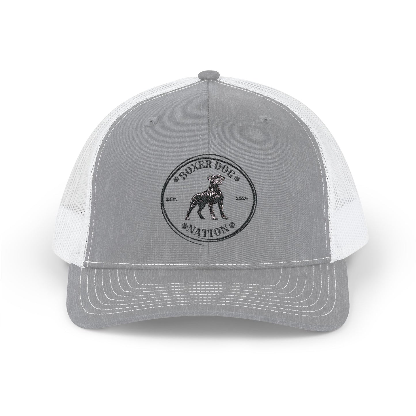 Boxer Dog Nation Logo- Snapback Trucker Hat