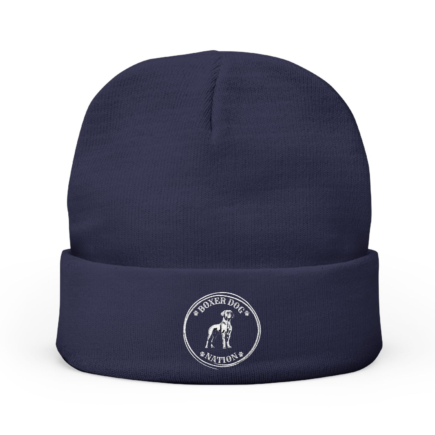 Boxer Dog Nation Logo Beanie – Embroidered & Built for the Obsessed