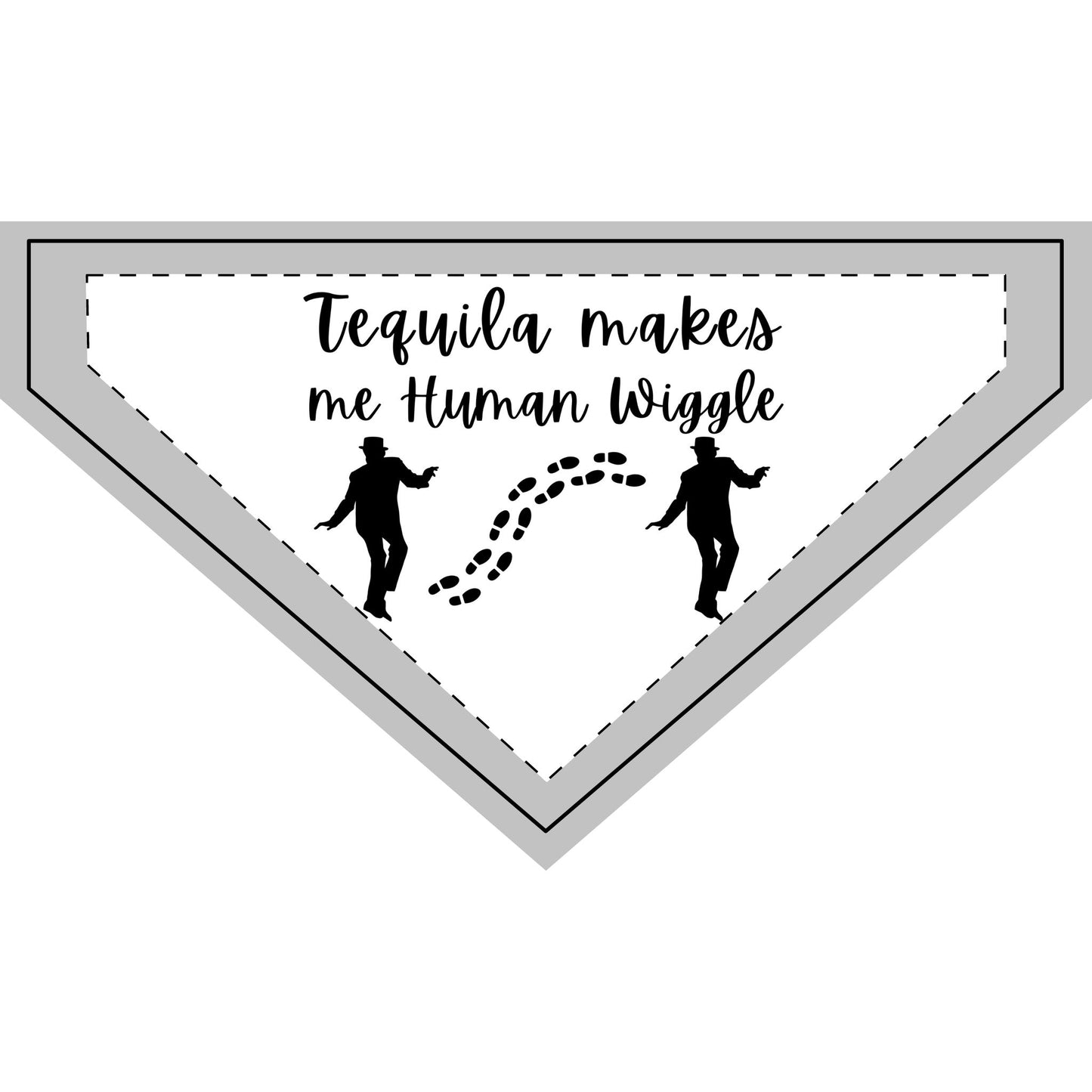 Tequila Makes Me Human Wiggle - Boxer Dog Pet Bandana