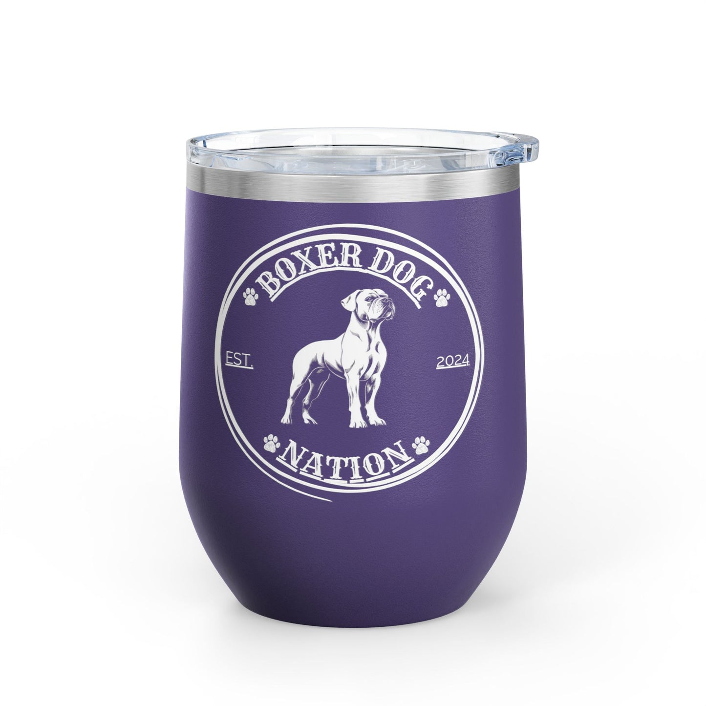 Boxer Nation Logo - Boxer Dog Wine Tumbler