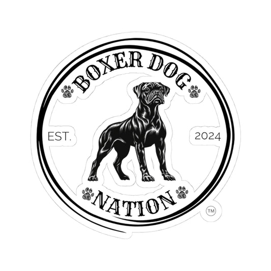 Boxer Dog Nation Logo - Boxer Dog Sticker