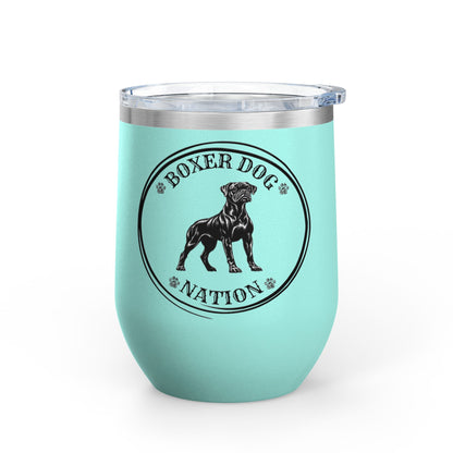 Boxer Nation Logo - Boxer Dog Wine Tumbler