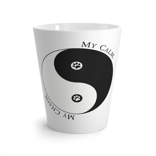 My Calm. My Chaos. - Boxer Dog Latte Mug