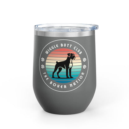 Wiggle Butt Club - Boxer Dog Wine Tumbler