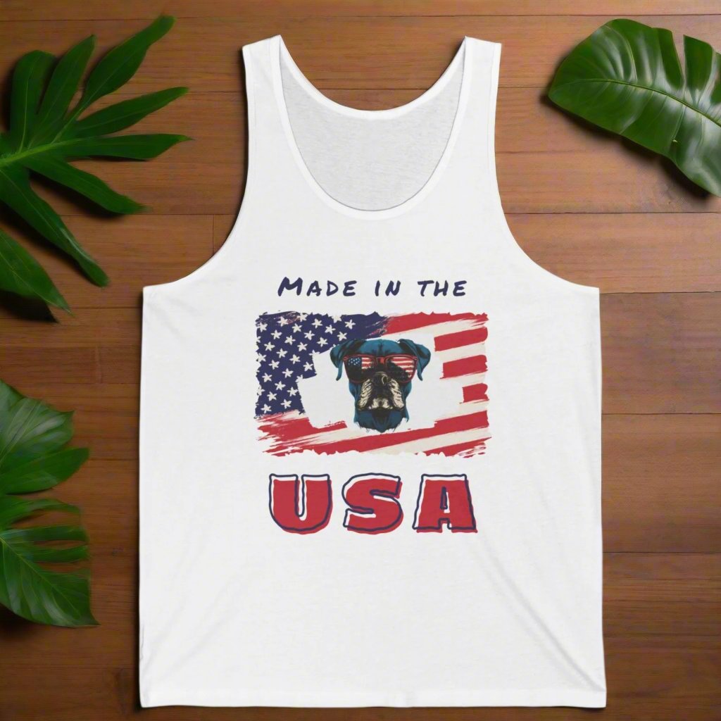 Made in the USA | USA Boxer Flag Sunglasses- Classic Tank Top