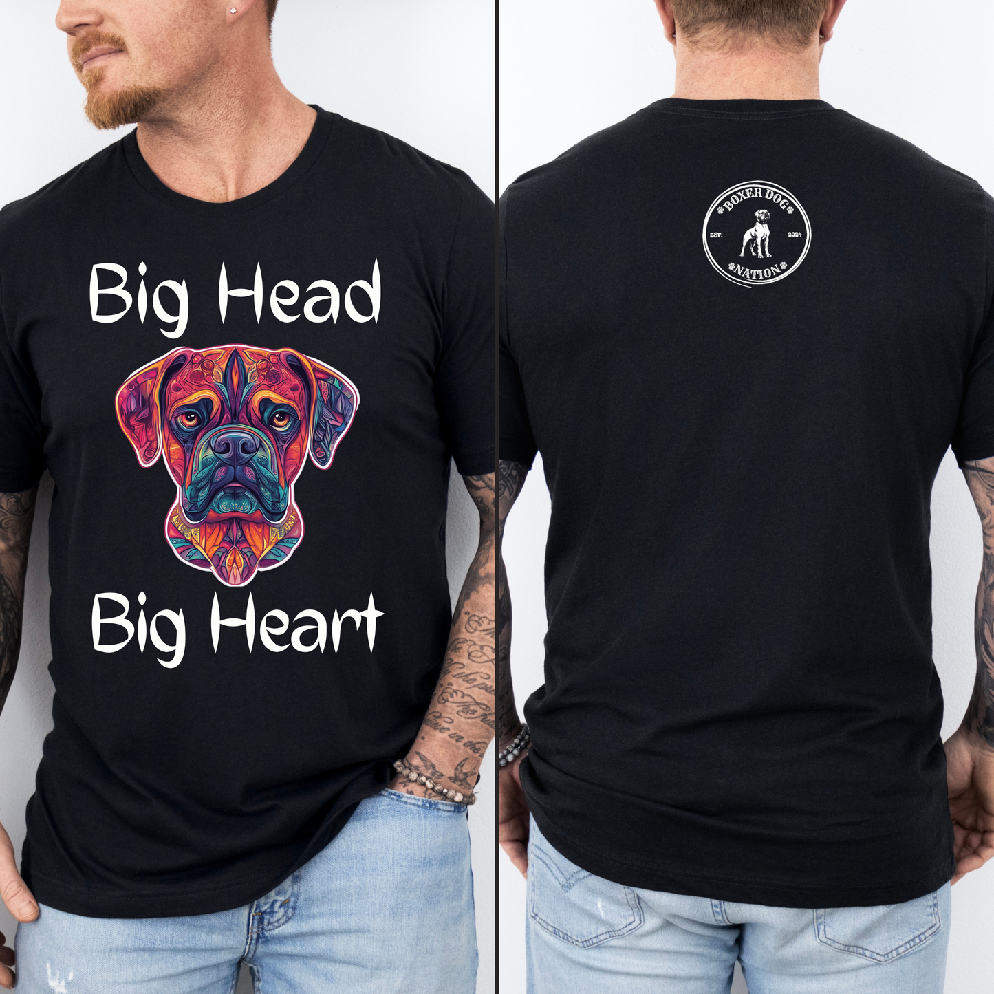 Big Head Big Heart Tribal- Classic All Gender Tee