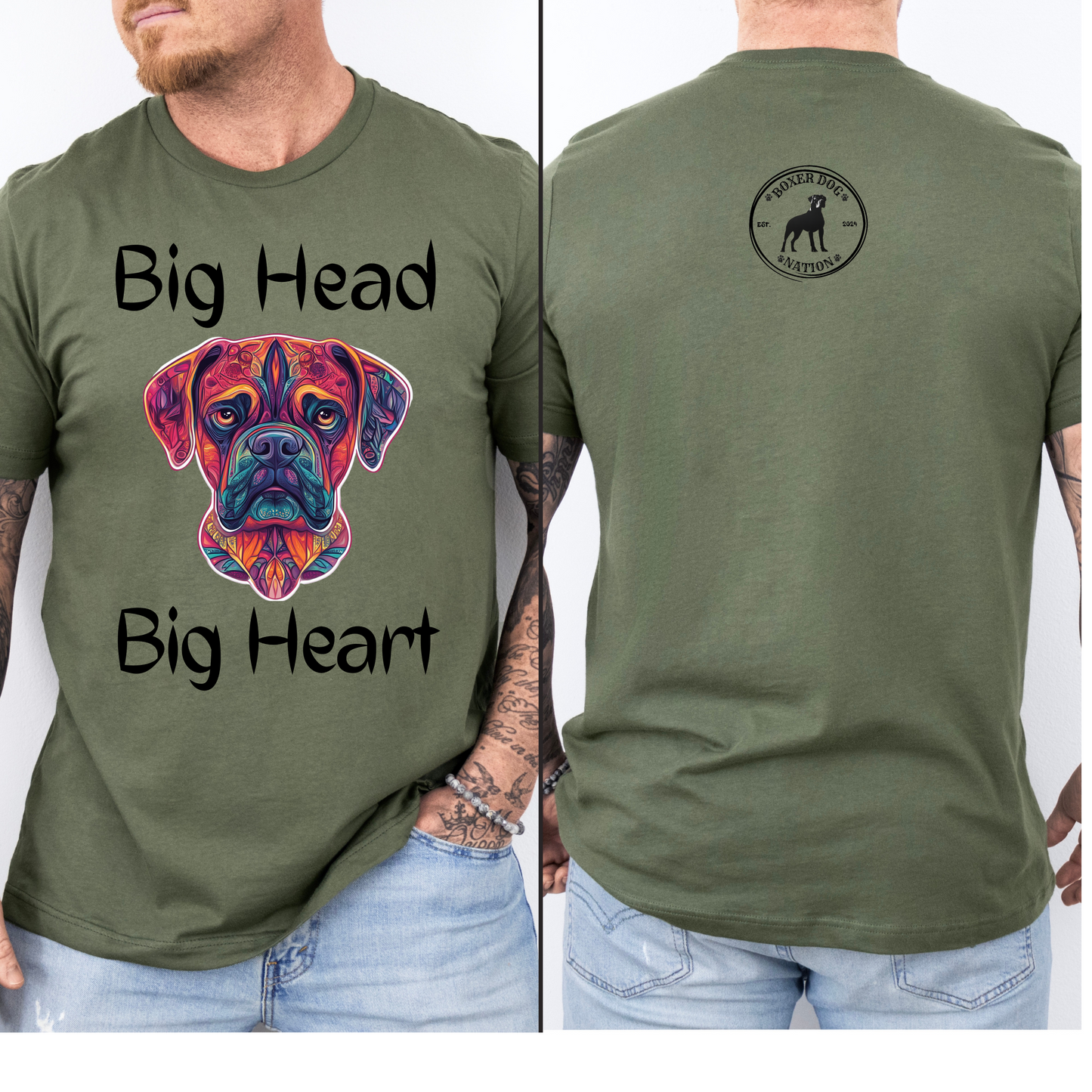 Big Head Big Heart Tribal- Classic All Gender Tee