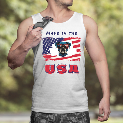 Made in the USA | USA Boxer Flag Sunglasses- Classic Tank Top