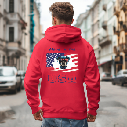 Made in the USA | USA Boxer Flag Sunglasses- Classic All Gender Hoodie