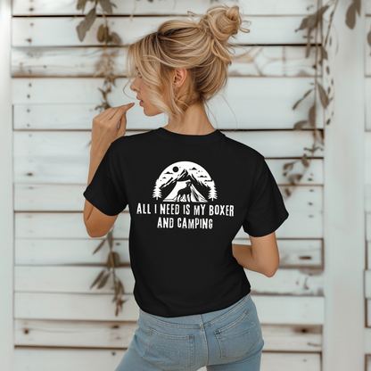 All I Need Is My Boxer And Camping- Classic All Gender T-Shirt