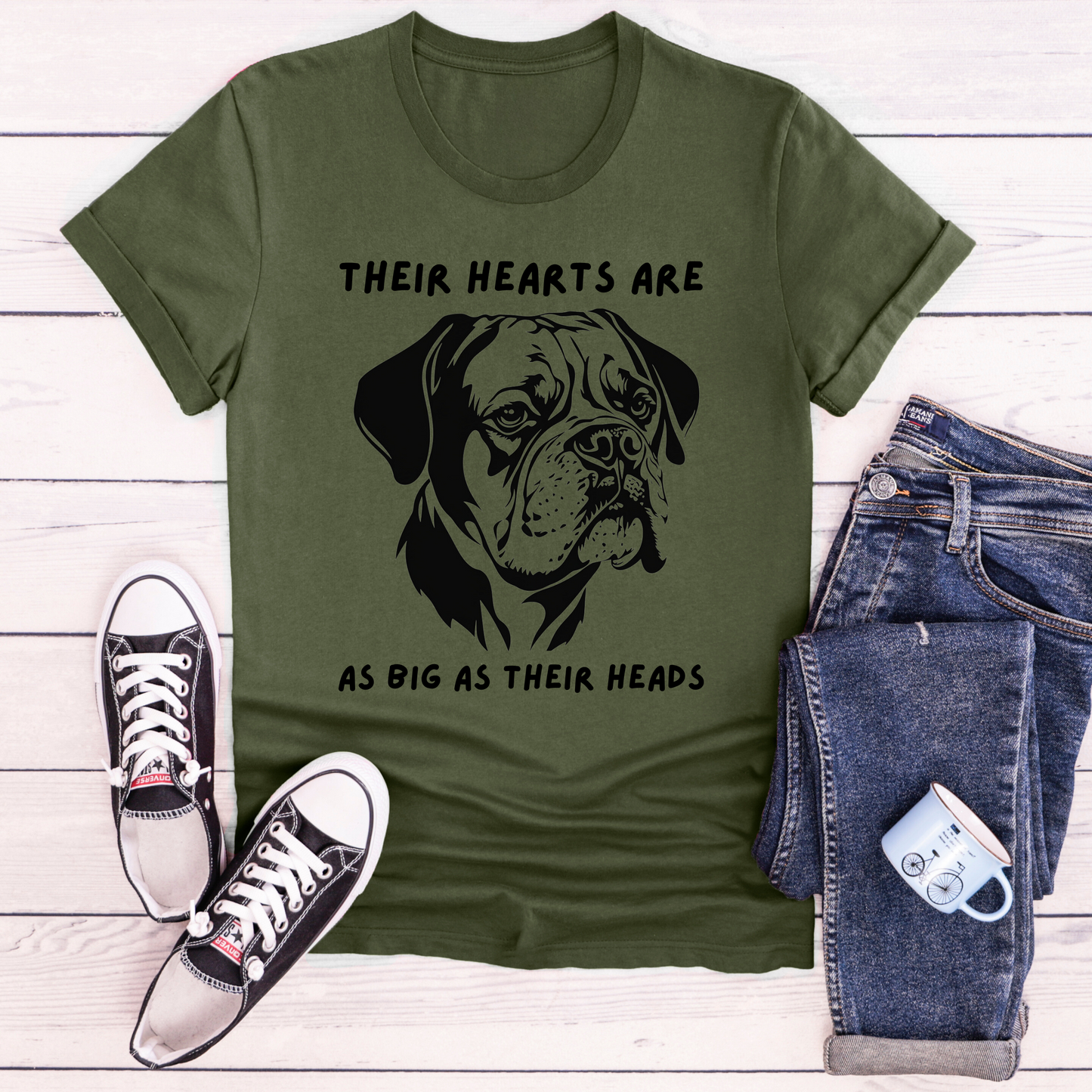 Their Hearts Are As Big As Their Heads- Classic All Gender T-Shirt