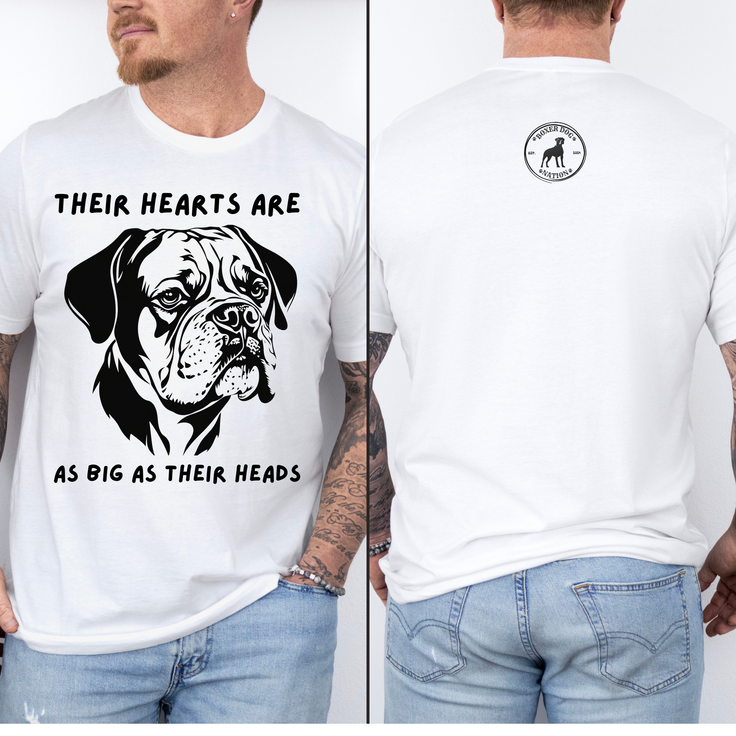 Their Hearts Are As Big As Their Heads- Classic All Gender T-Shirt