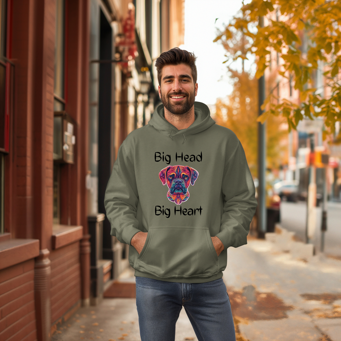 Big Head Big Heart Tribal - Classic All-Gender Hoodie