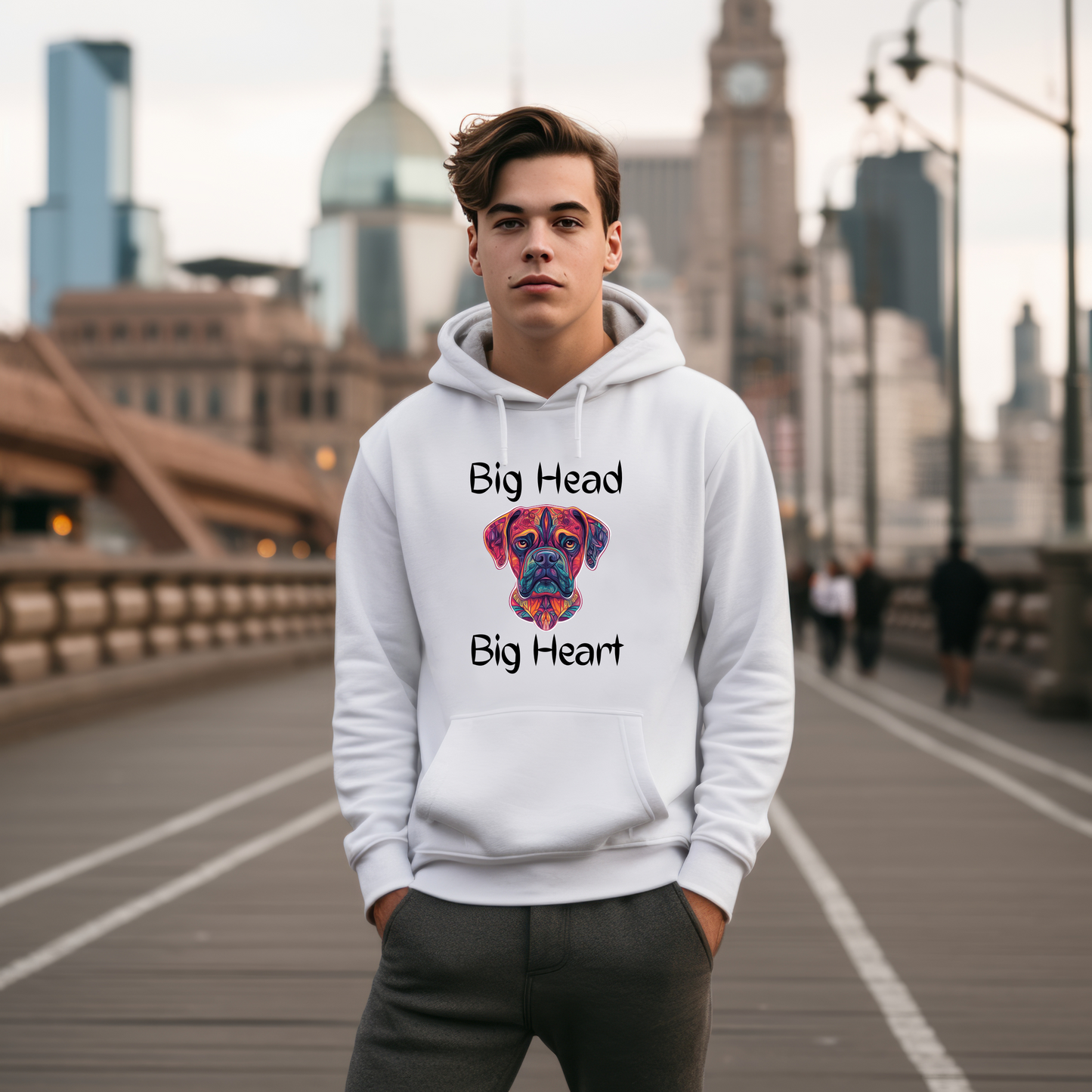 Big Head Big Heart Tribal - Classic All-Gender Hoodie