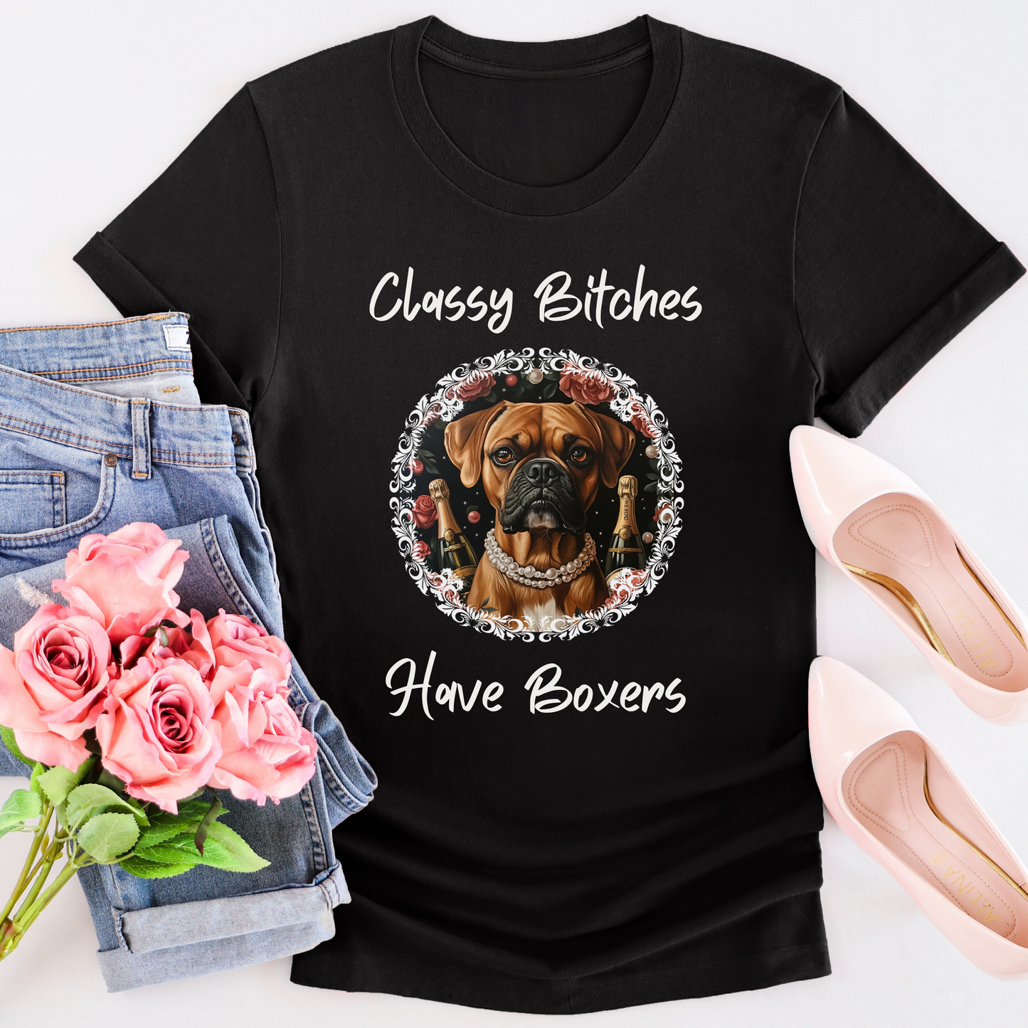 Classy Bitches Have Boxers- Classic All-Gender T-Shirt