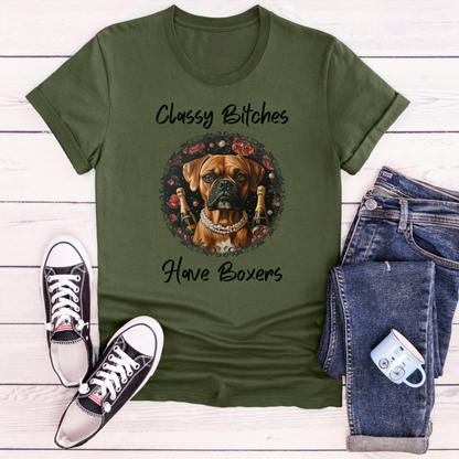 Classy Bitches Have Boxers- Classic All-Gender T-Shirt