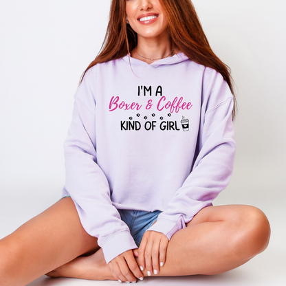 I'm A Boxer & Coffee Kind Of Girl – Boxer Dog Crop Hoodie