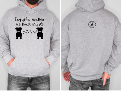 Tequila Makes Me Boxer Wiggle - Boxer Dog Hoodie