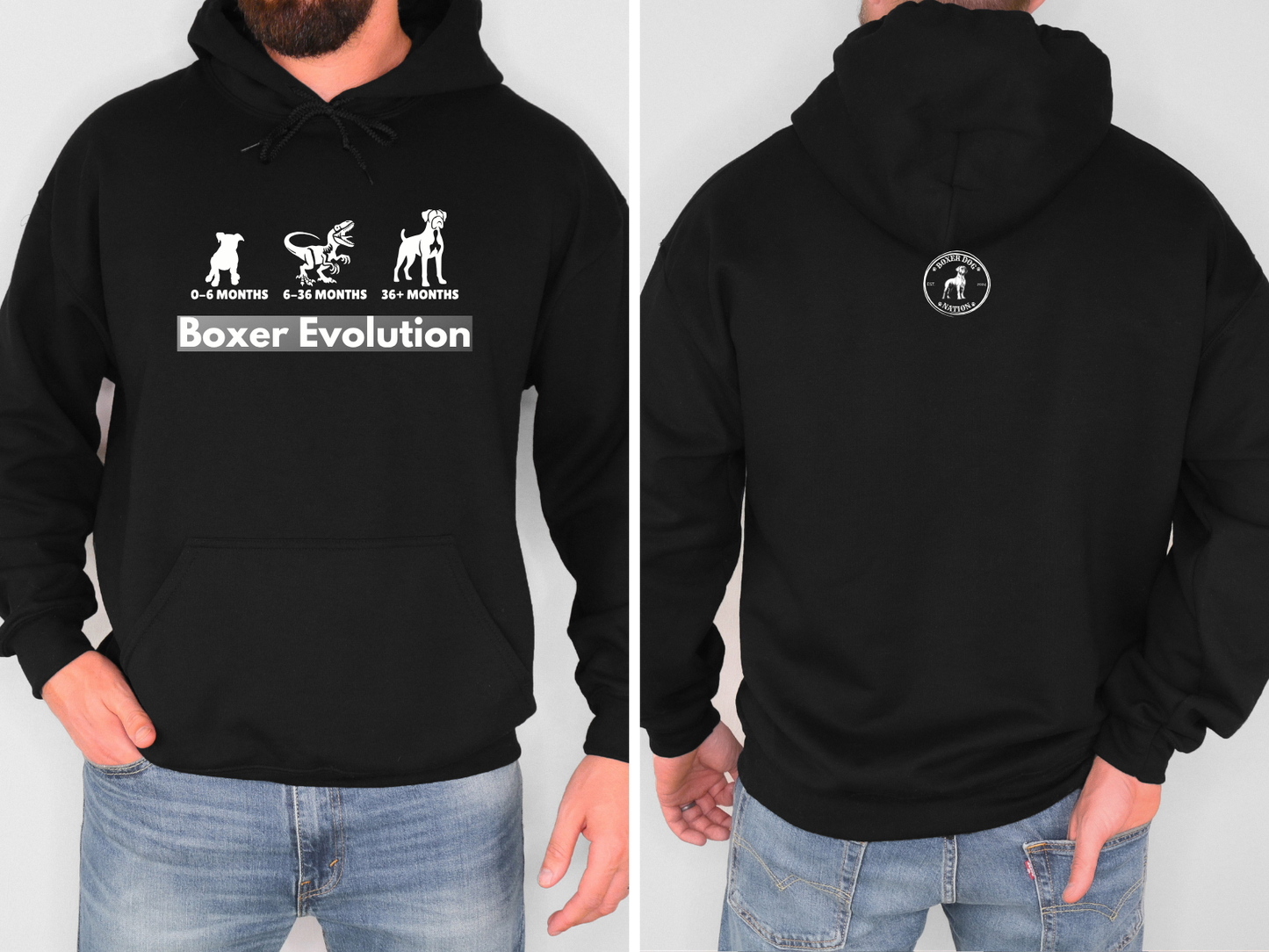 Boxer Evolution - Boxer Dog Hoodie