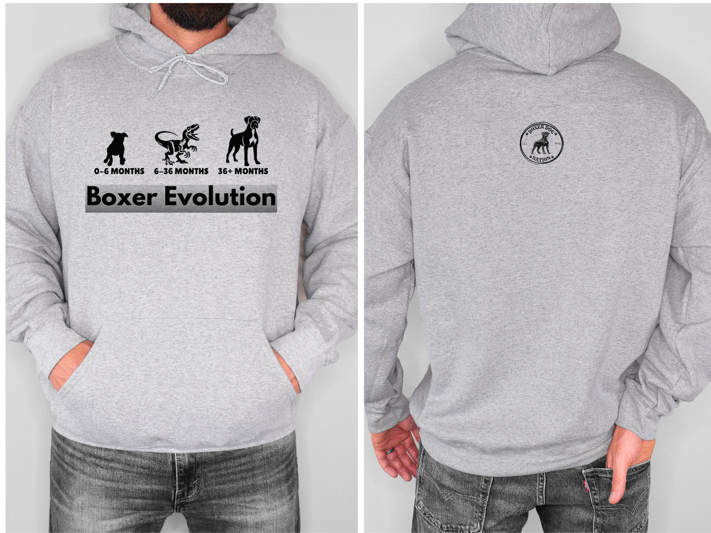 Boxer Evolution - Boxer Dog Hoodie