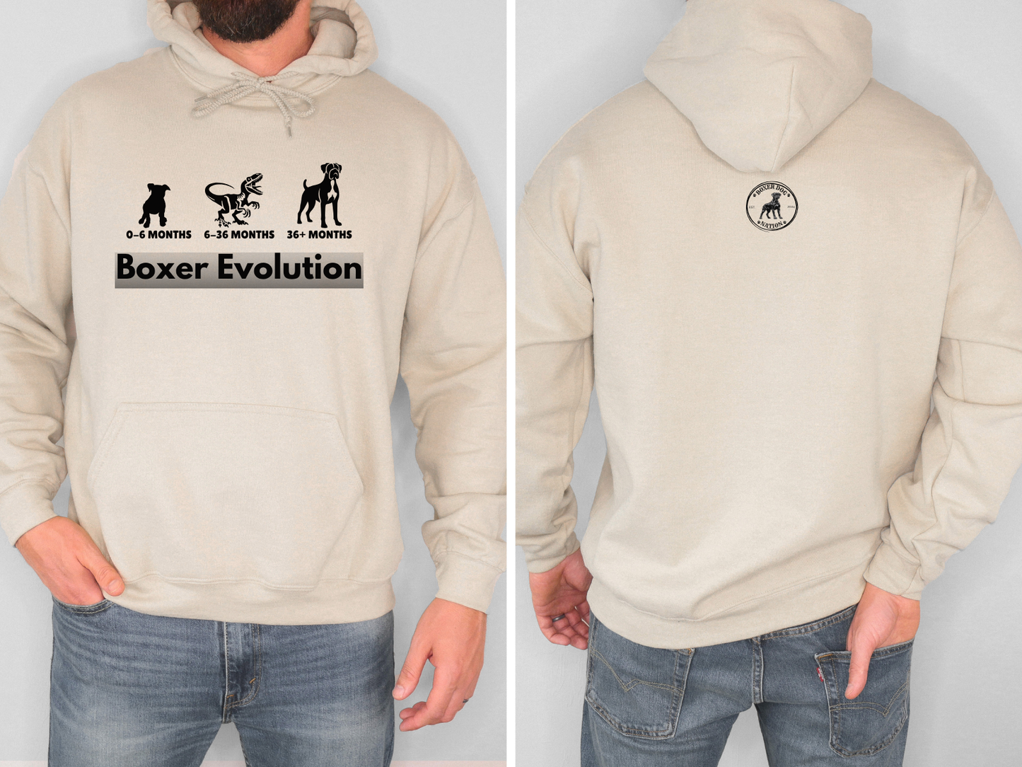 Boxer Evolution - Boxer Dog Hoodie