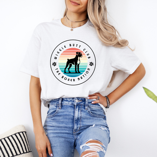 The Wiggle Butt Club - Boxer Dog Classic T-Shirt