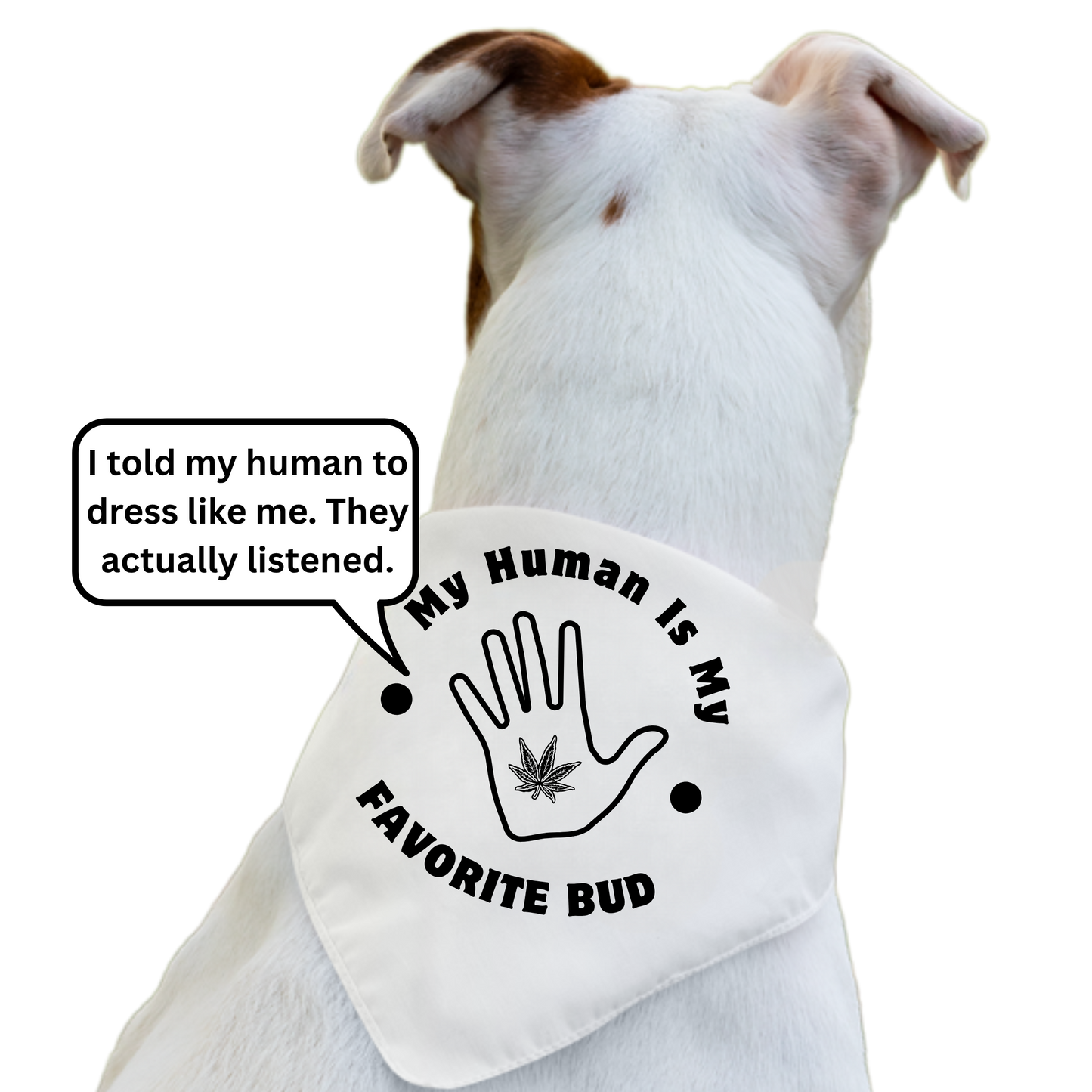 My Human Is My Favorite Bud - Boxer Dog Bandana