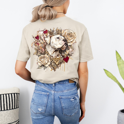 Boxer Queen Glam Leopard Crowned Boxer - Boxer Dog Classic T-Shirt