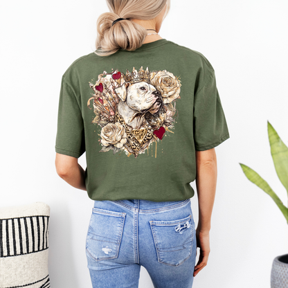 Boxer Queen Glam Leopard Crowned Boxer - Boxer Dog Classic T-Shirt