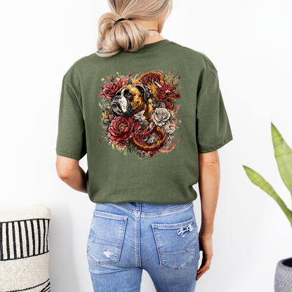Dragon Defender – Boxer and Fire Dragon- Boxer Dog Classic T-Shirt