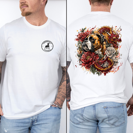 Dragon Defender – Boxer and Fire Dragon- Boxer Dog Classic T-Shirt