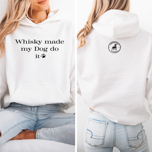 Whisky Made My Do Do It - Boxer Dog Hoodie