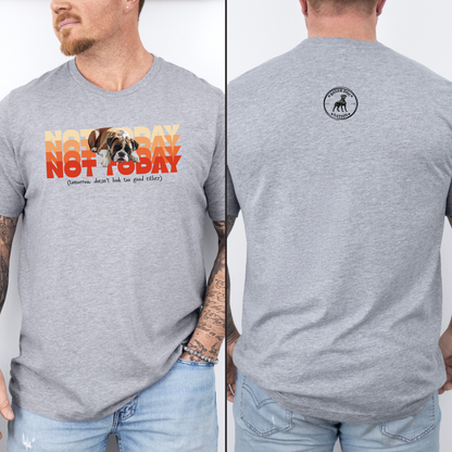Not Today (and tomrrow doesn't look too good either)_Orange - Boxer Dog Classic T-Shirt