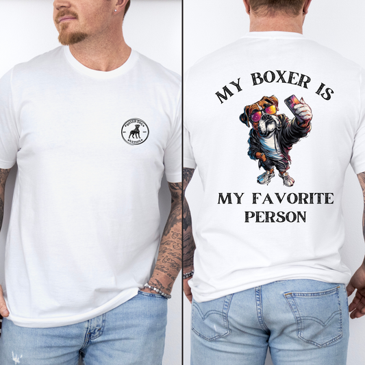 My Boxer Is My Favorite Person - Boxer Dog Classic T-Shirt