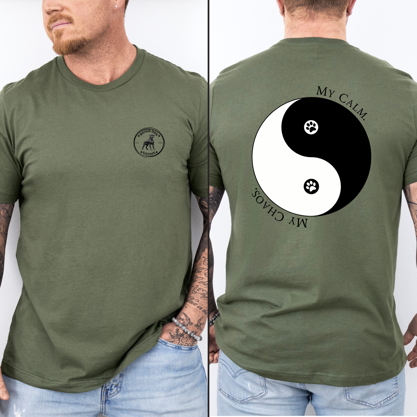My Calm. My Chaos.  - Boxer Dog Classic T-Shirt