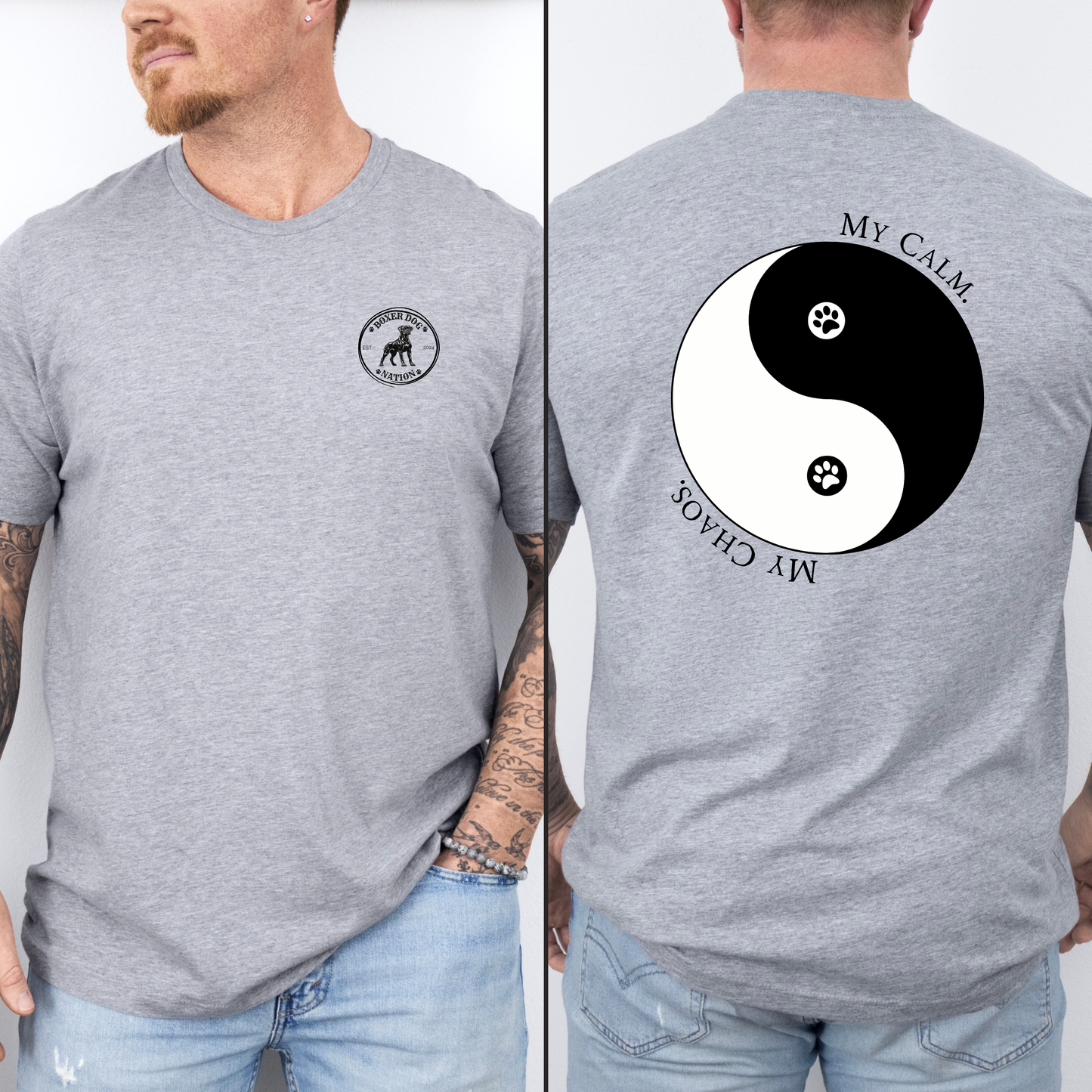 My Calm. My Chaos.  - Boxer Dog Classic T-Shirt