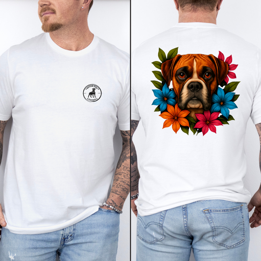 Aloha Flowers - Boxer Dog Classic T-Shirt