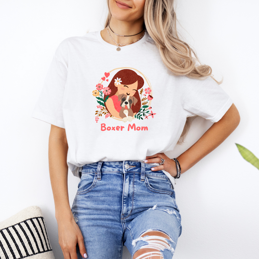 Boxer Mom & Puppy - Boxer Dog Classic T-Shirt