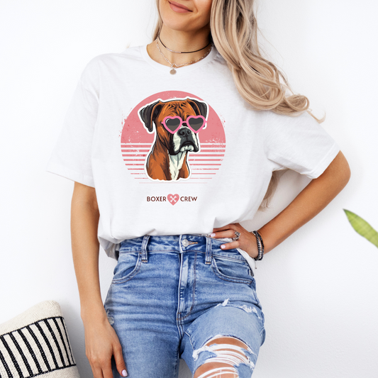 Boxer Crew (Pink) - Boxer Dog Classic T-Shirt