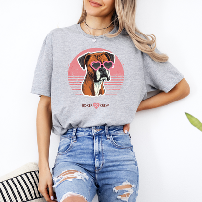 Boxer Crew (Pink) - Boxer Dog Classic T-Shirt